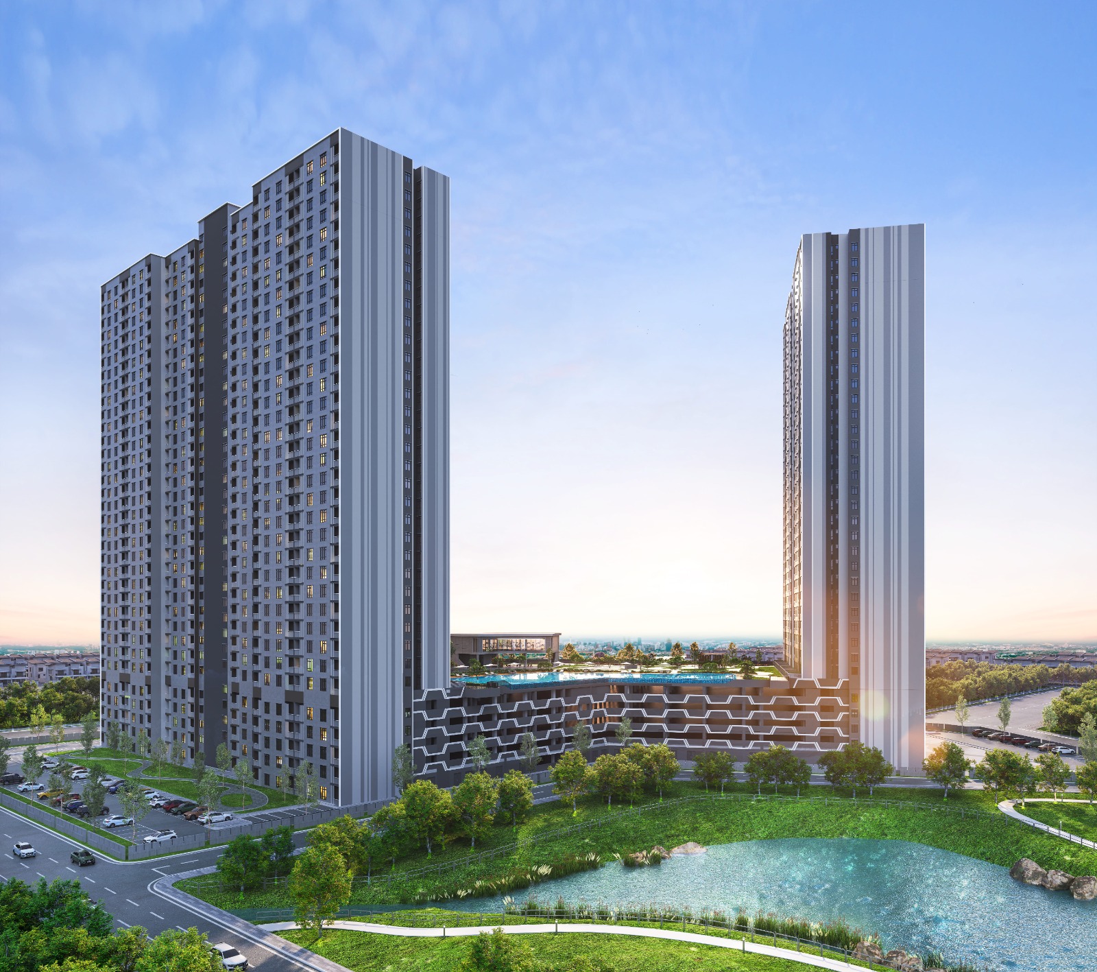 Lake View Ponderosa — freehold condominium in Molek, Johor Bahru
